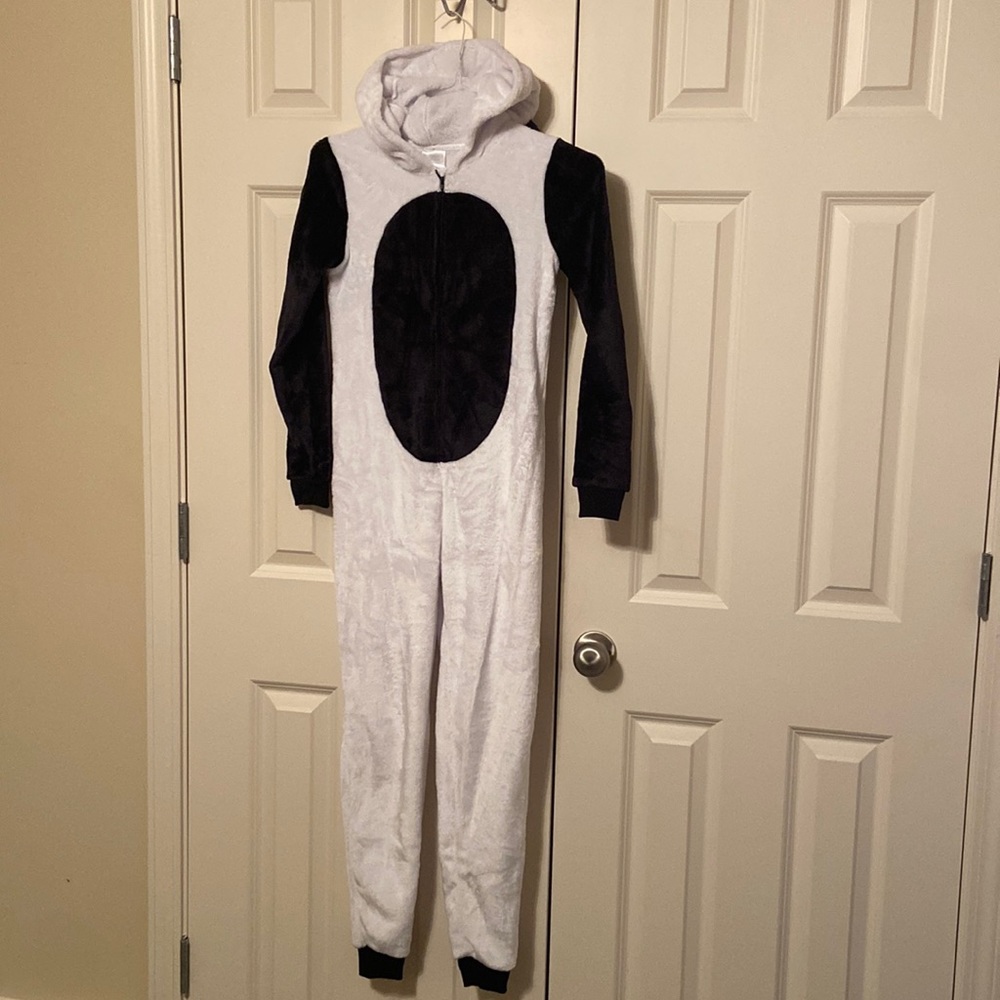 Girl’s panda sleeper onesie